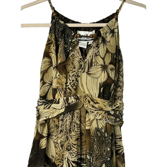 Vintage 80's Style Sherri Marie New York Ladies Long Maxi Beaded Dress SZ 10 - Picture 3 of 7